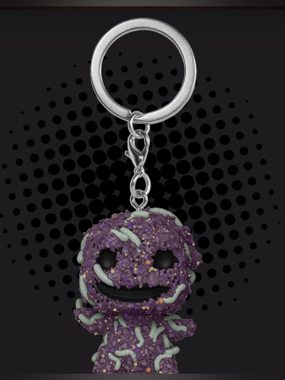 NWT Funko Disney Oogie Boogie Pocket Pop! Keychain Purple with Glow Green Bugs - Picture 3 of 10